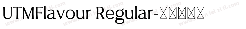 UTMFlavour Regular字体转换